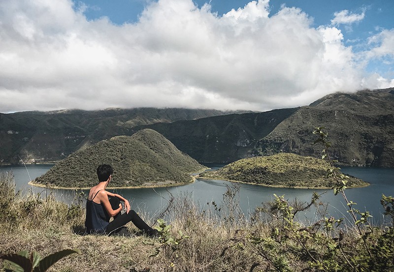 La laguna de Cuicocha de Ecuador