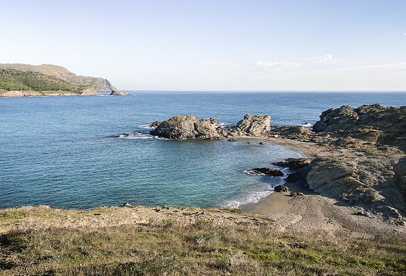 Cala borró en Llafranch