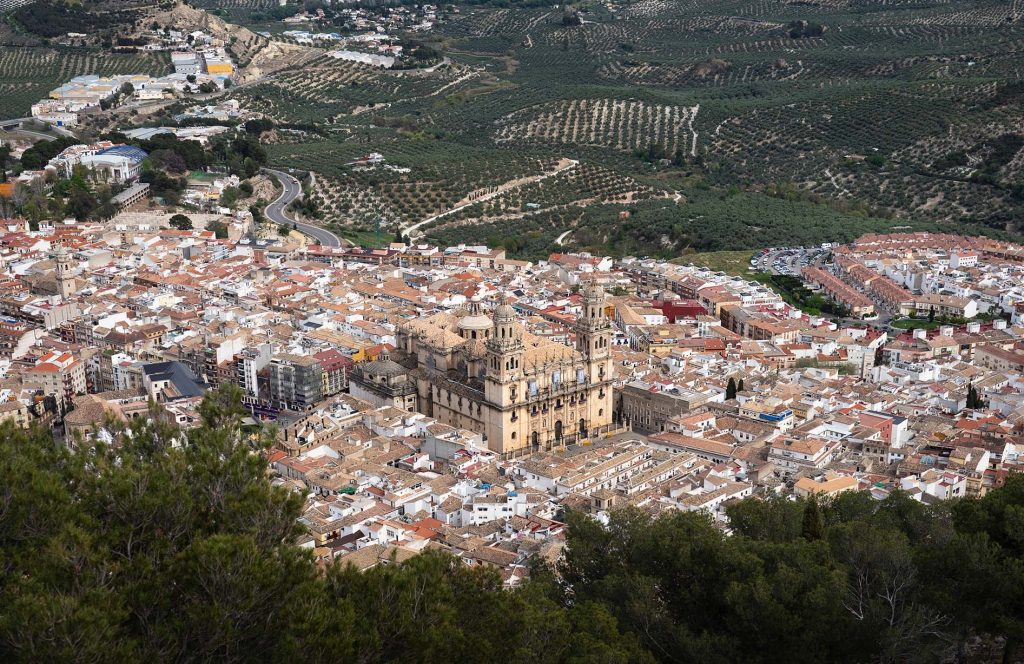Vistas desde el castillo de Jaén