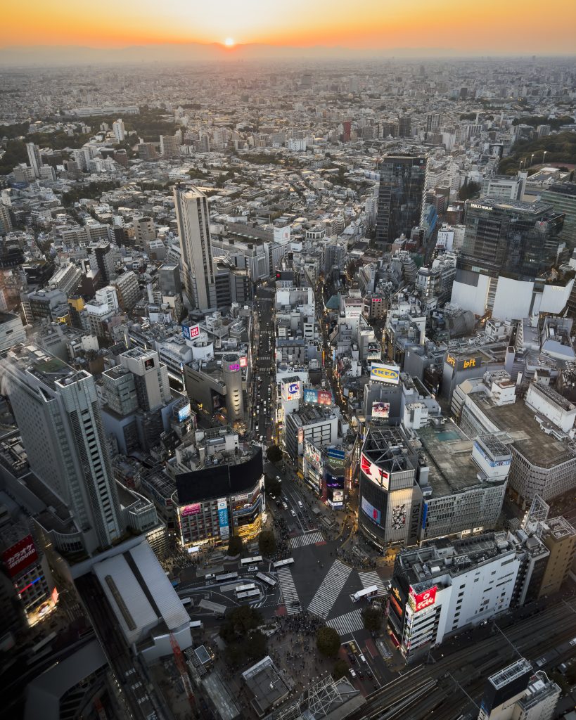 Miradores al cruce de Shibuya