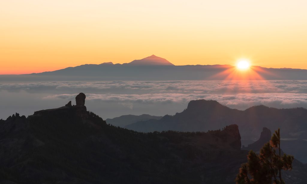 Vistas del Teide desde Gran Canaria