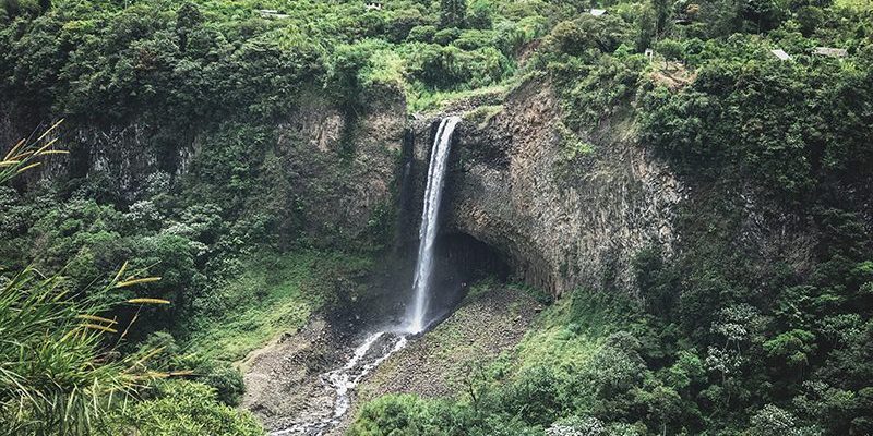 Ruta de las cascadas en Ecuador